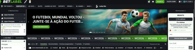 Secção de apostas desportivas no Bet Label Casino