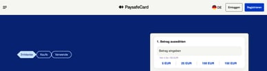 Paysafecard Casino 20 Euro Einzahlung