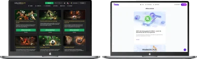 Bonus des casinos étrangers GoldenPlay et Trickz.