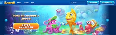 Spinfin Casino 100% Bonus