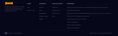 Informações de contacto do Casino em lihna Smash PT
