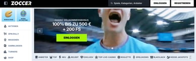 Casino Zoccer mit Payfacecard Bezahlen
