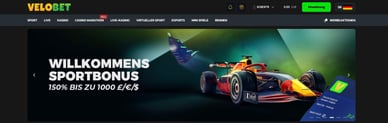 Velobet Casino DE 300% Bonus