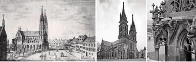 Historische Fotografien des Basler Münsters