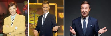 Kai Pflaume in verschiedenen Phasen seiner Moderationskarriere bei RTL und ARD