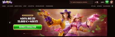 Offizielle Website des neuen Casino WestAce