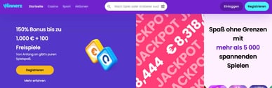 Winnerz Casino DE 150% Bonus