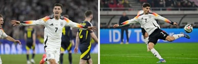 Kai Havertz im Spiel im Trikot der deutschen Nationalmannschaft, Nummer 7
