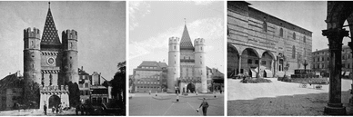 Bilder des Spalentors aus dem 19. und 20. Jahrhundert