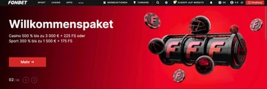 Fonbet mit 5 Euro Einzahlung