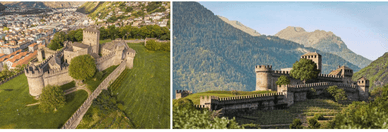 Castello di Montebello - Bellinzona, Kanton Tessin, Schweiz