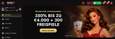 300 bonus Nana Casino