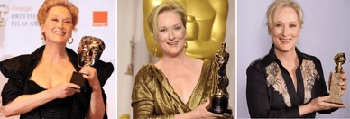 Η Μέριλ Στριπ κρατά στα χέρια της κινηματογραφικά βραβεία BAFTA, Όσκαρ και Χρυσή Σφαίρα σε διαφορετικές τελετές