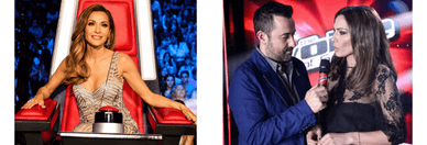 Η τραγουδίστρια ως coach στο talent show