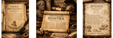 Τρία σημαντικά έργα του Αριστοτέλη παγκοσμίως