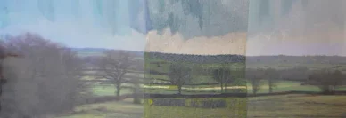 Photos Brodées d'Aurélie Mathigot, paysage textile brodé.