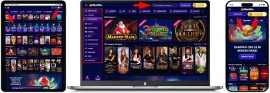 Strony i nawigacja WishWin Kasyno Online Układ strony i nawigacja