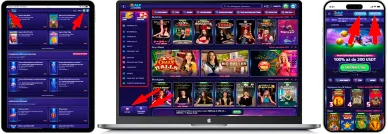 Strony i nawigacja w kasynie Alf Casino Układ strony i nawigacja