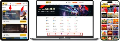 Układ strony Pelican Casino online Układ strony i nawigacja