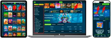 Układ strony i nawigacja Oficjalna strona i nawigacja w Stake Mania Online Casino