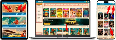Układ strony i nawigacja Vegasino Casino Polska — oficjalna strona i nawigacja
