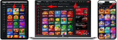 Nawigacja Fonbet Casino Układ strony i nawigacja