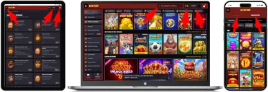 Układ strony i nawigacja Oficjalna strona internetowa i nawigacja Wintino Casino Polska
