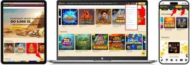 Nawigacja kasyna online WinMega Polska Strony i nawigacja