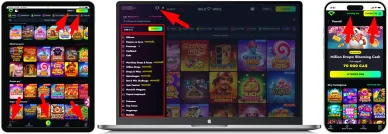 Strony i nawigacja w Casino Online WildWinz