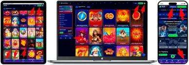 Układ strony i nawigacja Spinwinera Casino OnlineUkład strony i nawigacja