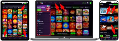 Układ strony i nawigacja Gamespot Casino Polska — układ strony i nawigacja
