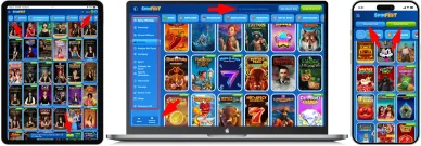 Strony i nawigacja w Casino online Spinfest Układ strony i nawigacja