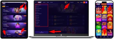 Układ strony i nawigacja w Casino X3bet