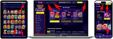 Układ strony i nawigacja Oficjalna strona i nawigacja Maggico Casino Polska