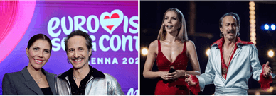 Victoria Swarovski und Michael Ostrowski - Moderatoren des Eurovision Song Contest 2026 in Wien