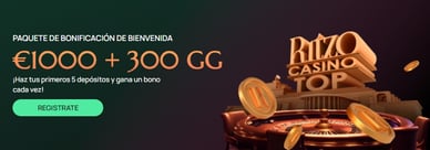 Reclama tu bono de bienvenida de Ritzo casino