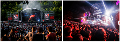 Multidão em concerto no palco principal do Vodafone Paredes de Coura