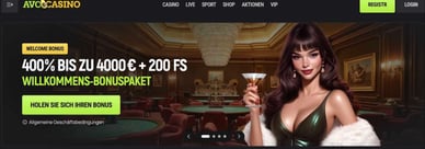 AvoCasino DE 400% Bonus