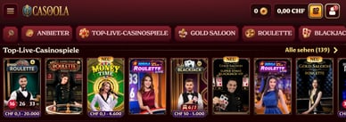 Casoola Live Casino