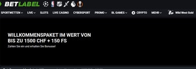 Betlabel Casino Willkommensbonus