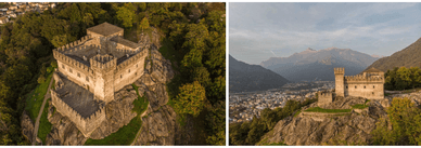 Castello di Sasso Corbaro - Bellinzona, Kanton Tessin, Schweiz