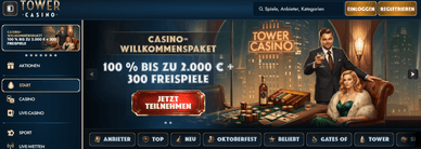 Top Online Casino Tower mit Crash Spiele