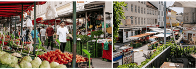 Ein Blick auf den Brunnenmarkt