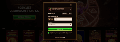 Online West Ace login após o registo do utilizador