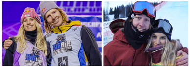 Anna Gasser und ihr Freund Clemens Millauer