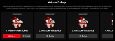Casino Willkommenspaket und seine Bestandteile