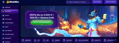 Das neue Online-Casino akzeptiert spanische Spieler – WishWin Casino