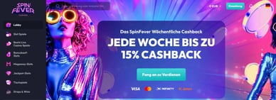 SpinFever mit 5 Euro Einzahlung