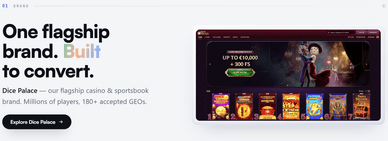 Dice Palace kaszinó affiliate program