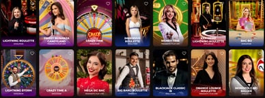 Vincispin élő kaszinó